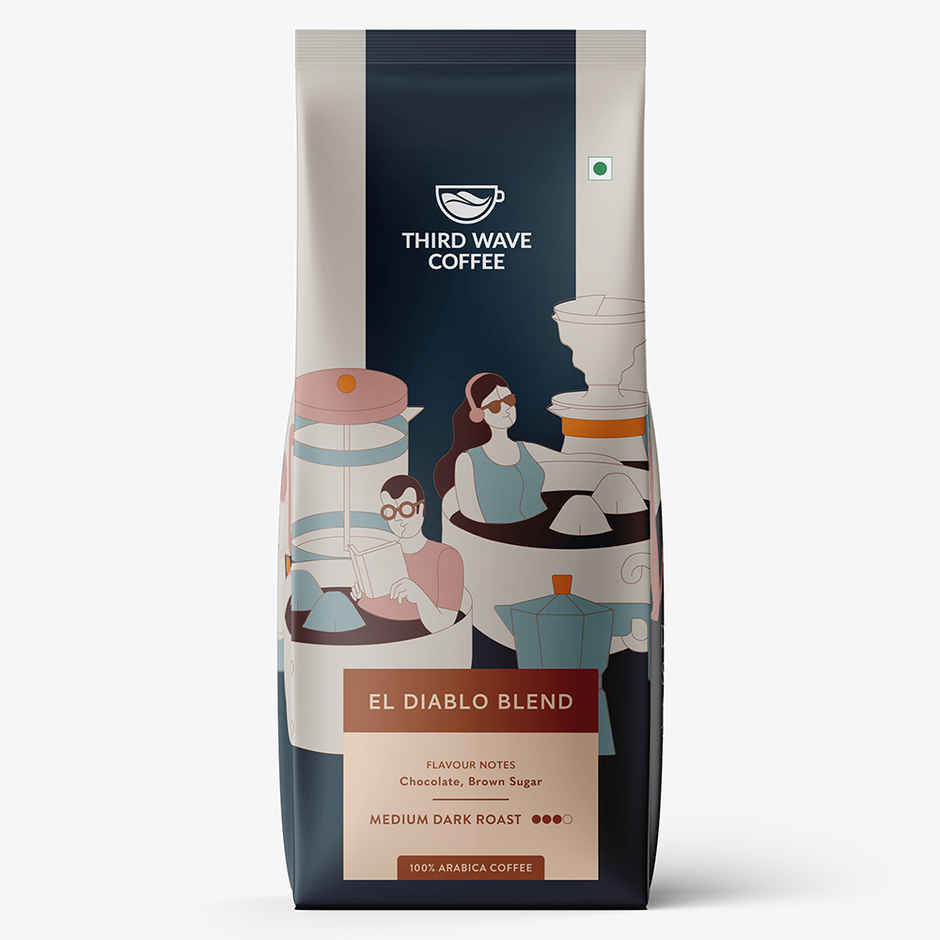 Third Wave Coffee Eldiablo French Press Medium Dark Roasted Ground Coffee