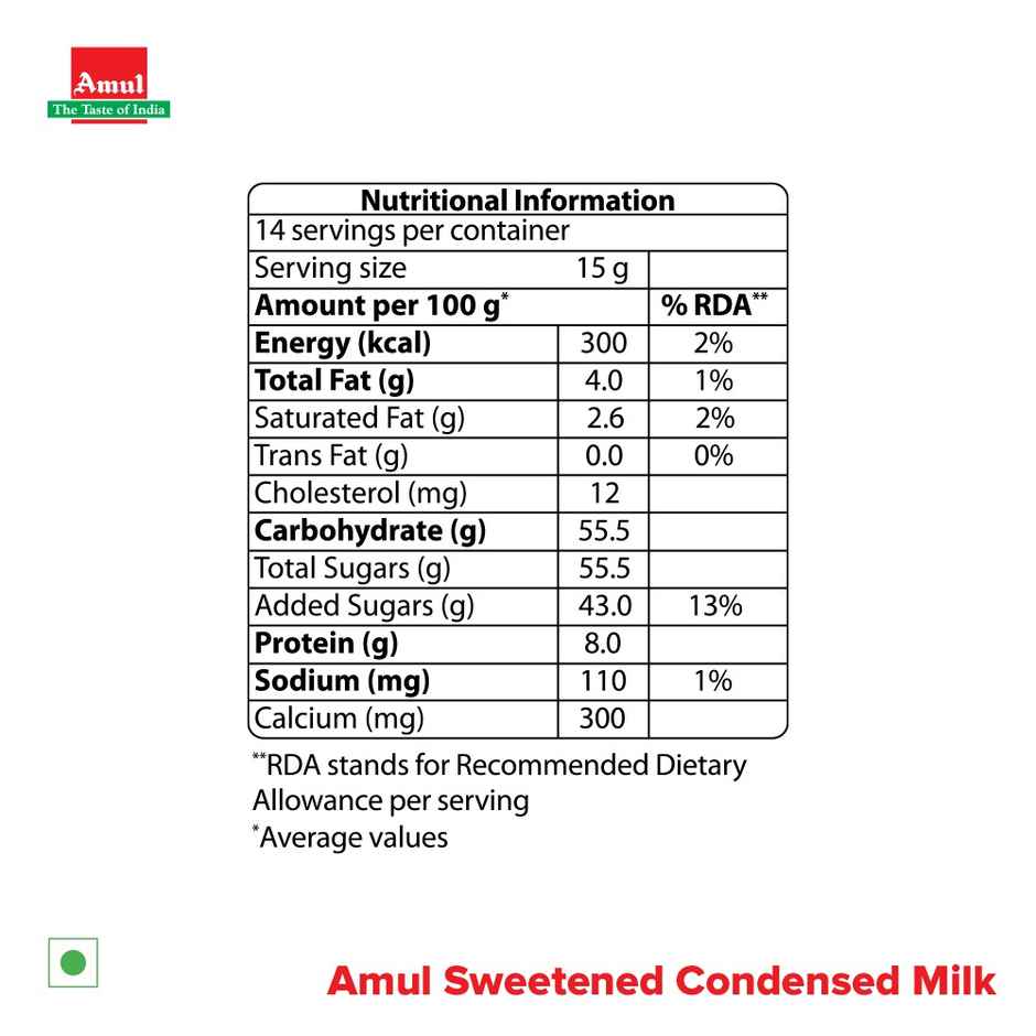 Amul Sweetened Condensed Milk Classic