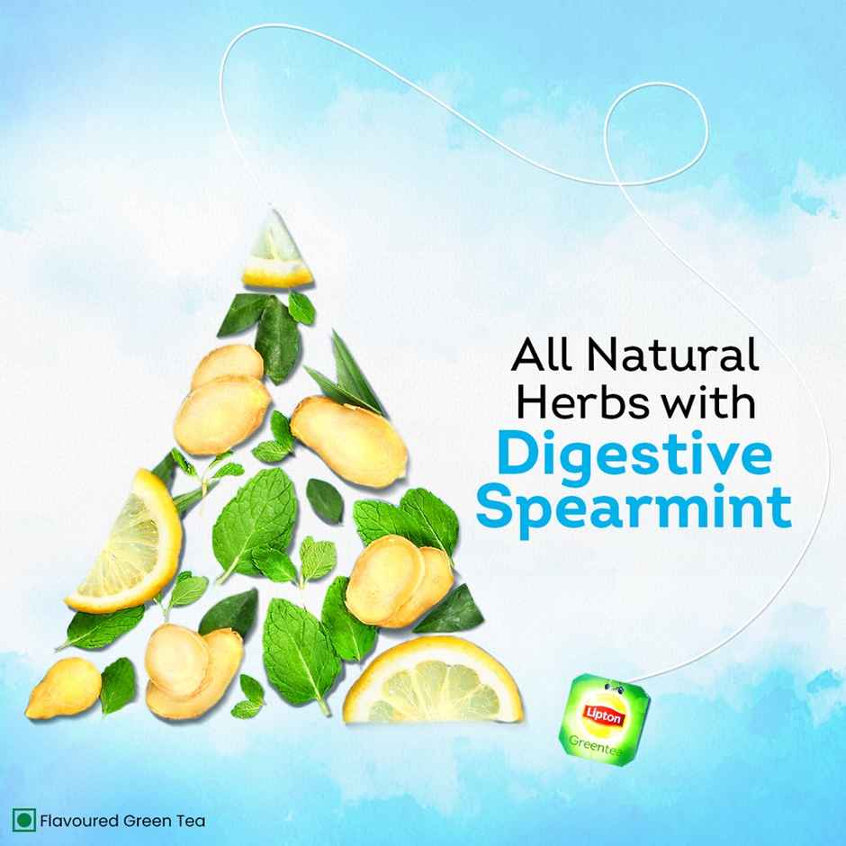 Lipton Spearmint Green Tea with Lemongrass and Ginseng