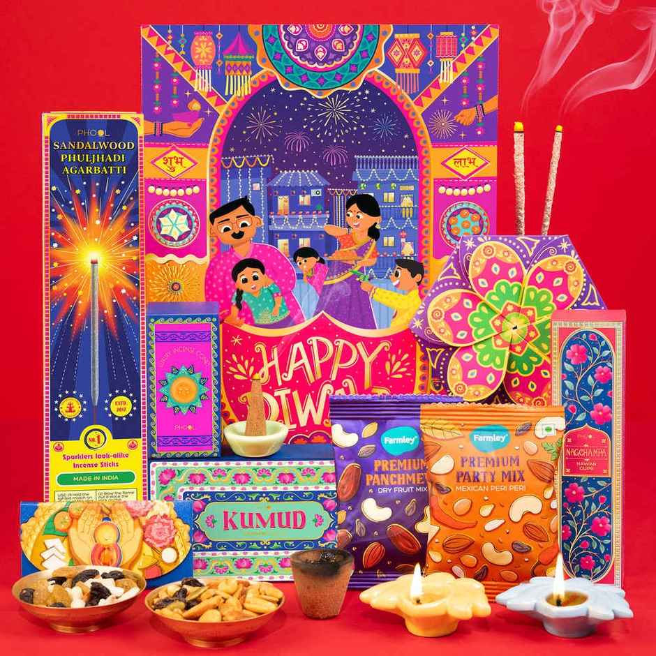 Phool Shubh Deepawali Gift Box | Diwali Gift Hamper