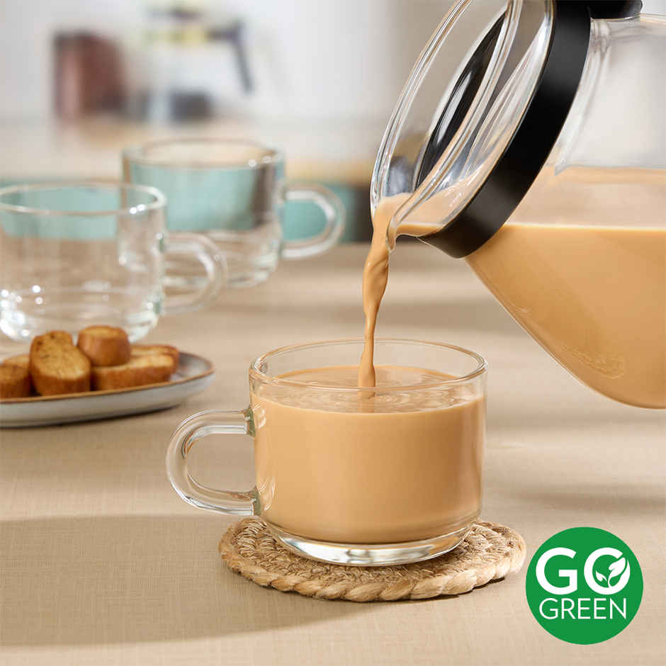 Borosil Chai Time Glass Mug | 210ml