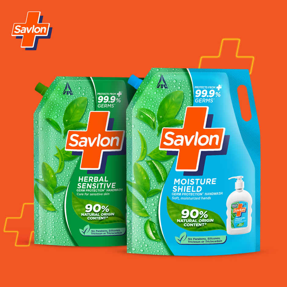 Savlon Moisture Shield Handwash Refill Pack 1.3L| For soff hands| Value Pack