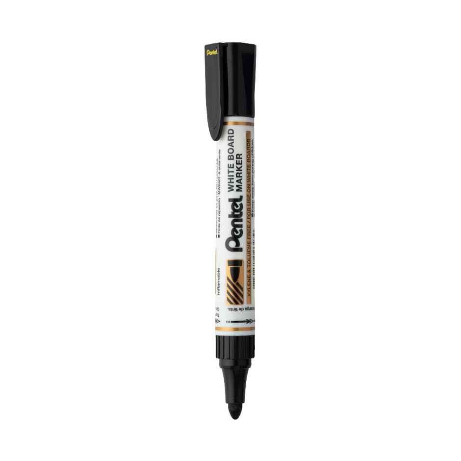 Pentel MW45 White Board Marker Bullet Tip Single Black Ink