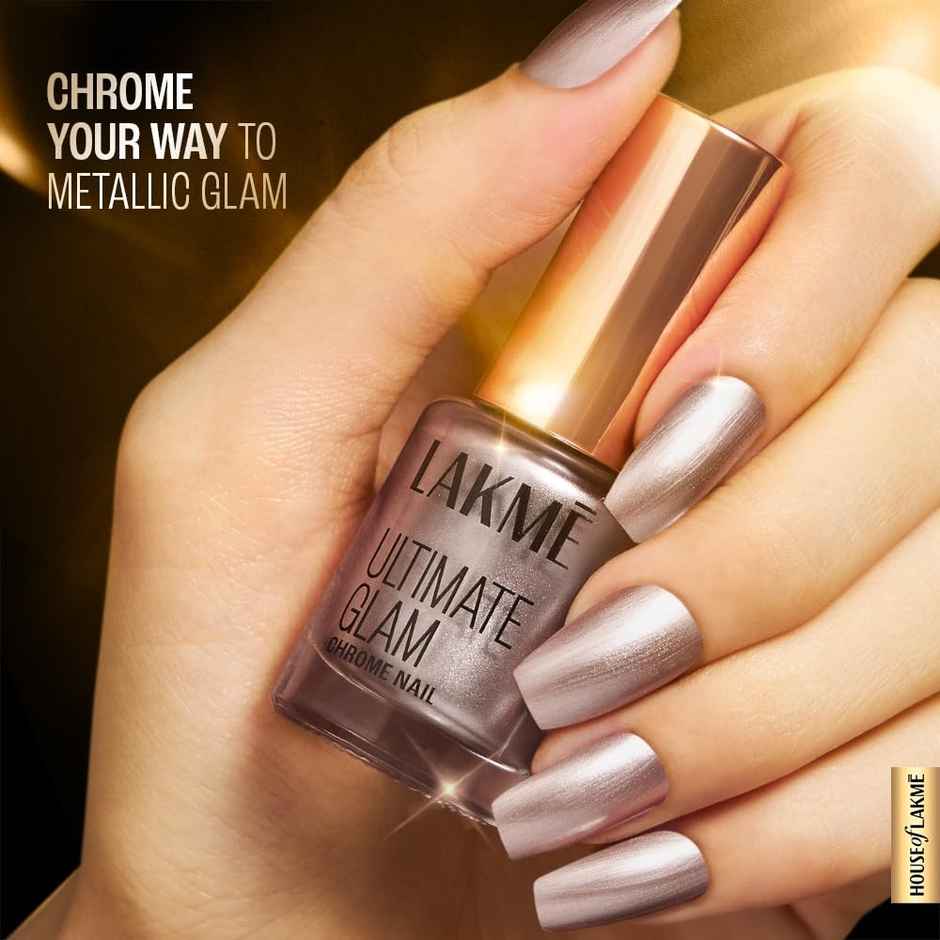 Lakme Ultimate Glam Chrome Nail - Champagne