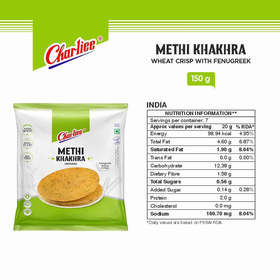 Charliee Methi Khakhra