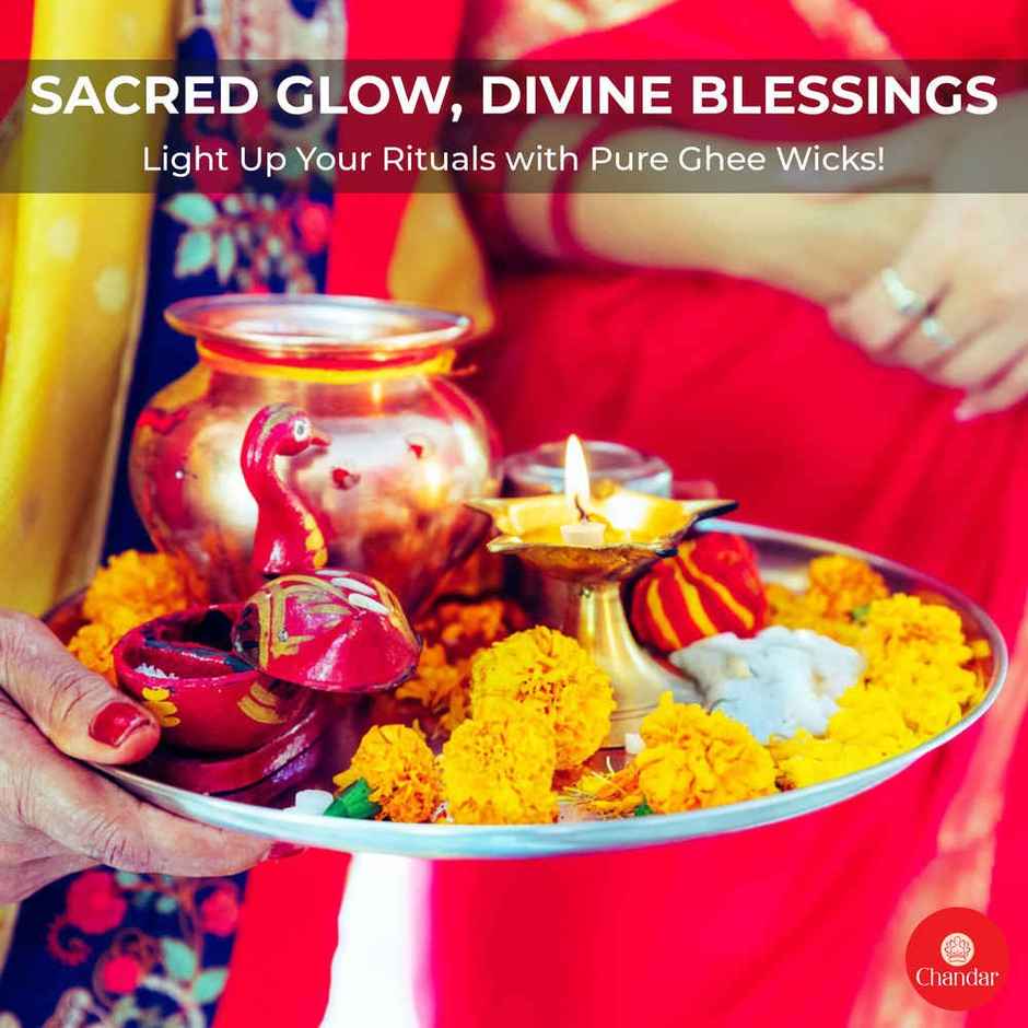 Ghee Diya Wicks | Chandar | Sacred Use | Chandar