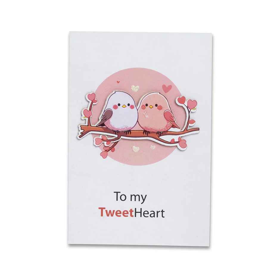 Itsy Bitsy 3d Greeting Card & Envelope Tweetheart 4 x 6 Inch Approx 2 Pc Lb