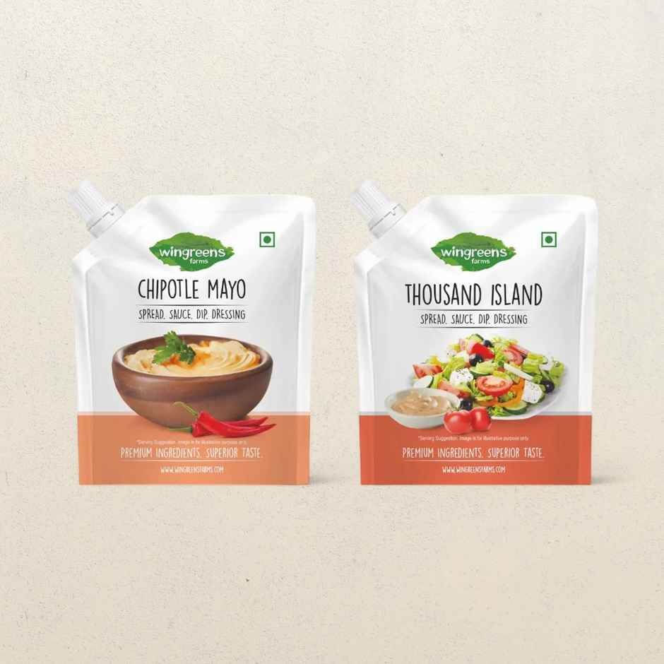 Wingreens Farms Chipotle Mayo Sauce & Spread(180gms) & Thousand Island Sauce & Spread(180gms) Combo