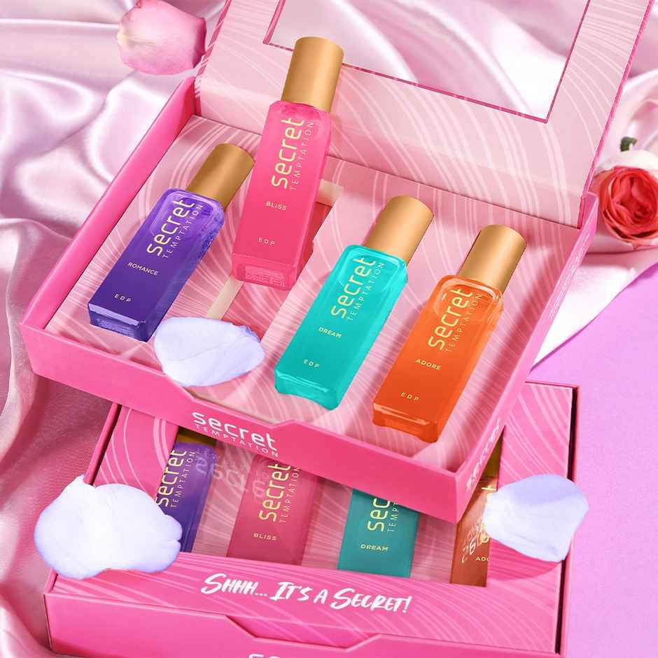 Secret Temptation Mini Perfume Gift Pack of 4 | Fragrance Set