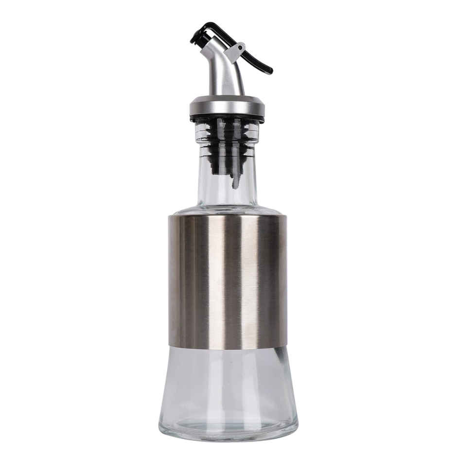SE7EN Stainless Steel and Glass Oil Dispenser Bottle