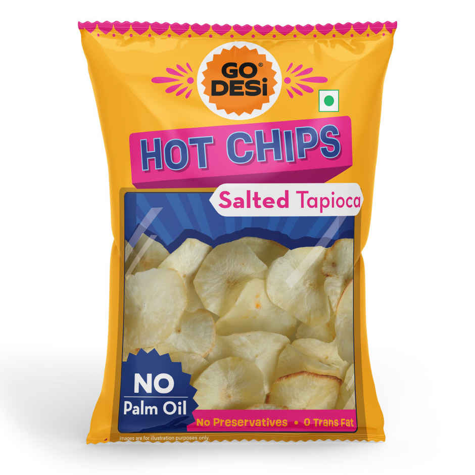 GO DESi Hot Chips Salted Tapioca | No Palm Oil