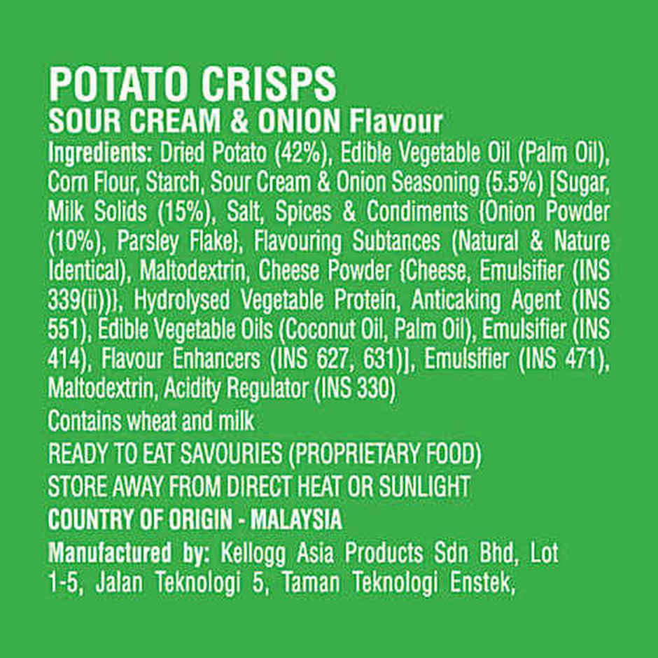 Pringles Potato Chips Sour Cream & Onion Flavour