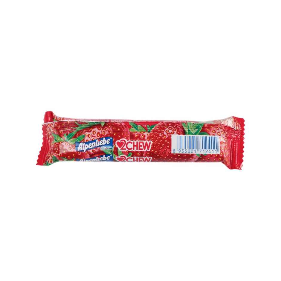 Alpenliebe 2Chew Strawberry Flavoured Soft Toffee