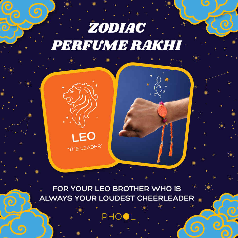 Zodiac Leo Rakhi for Brother (Phool)