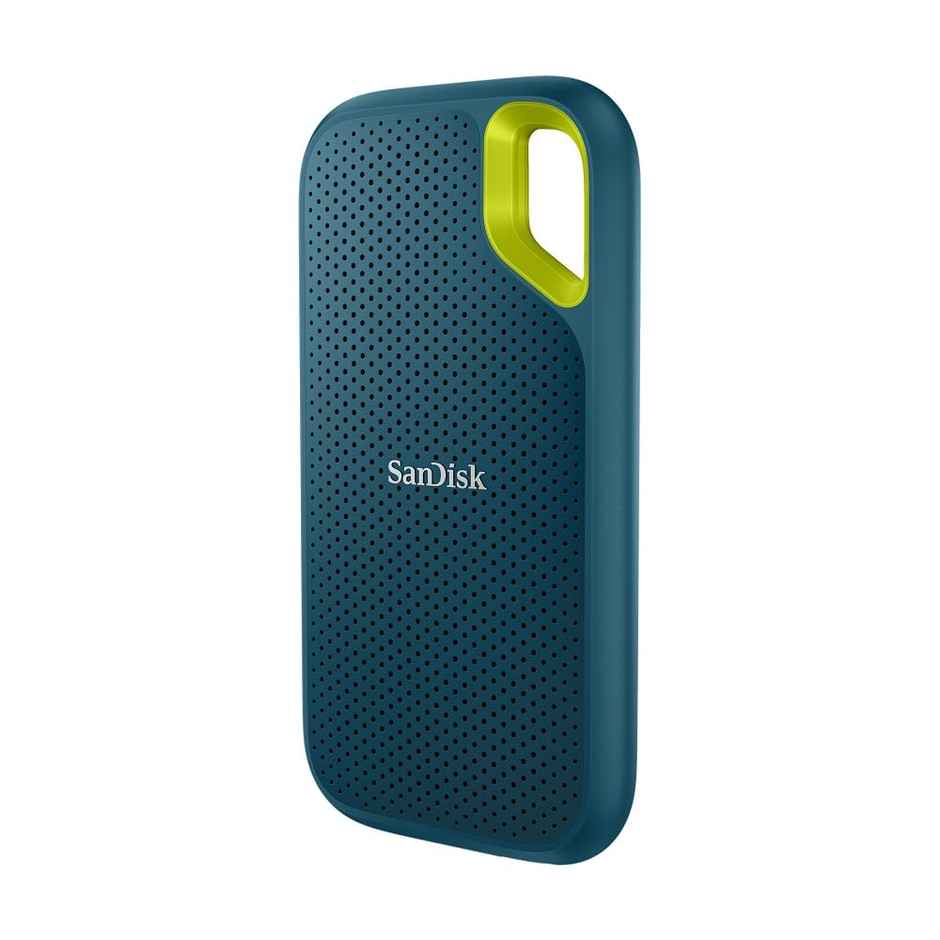 Sandisk Extreme Portable 1TB External SSD, 1050Mb/S R, 1000Mb/S W,, Sky blue Color