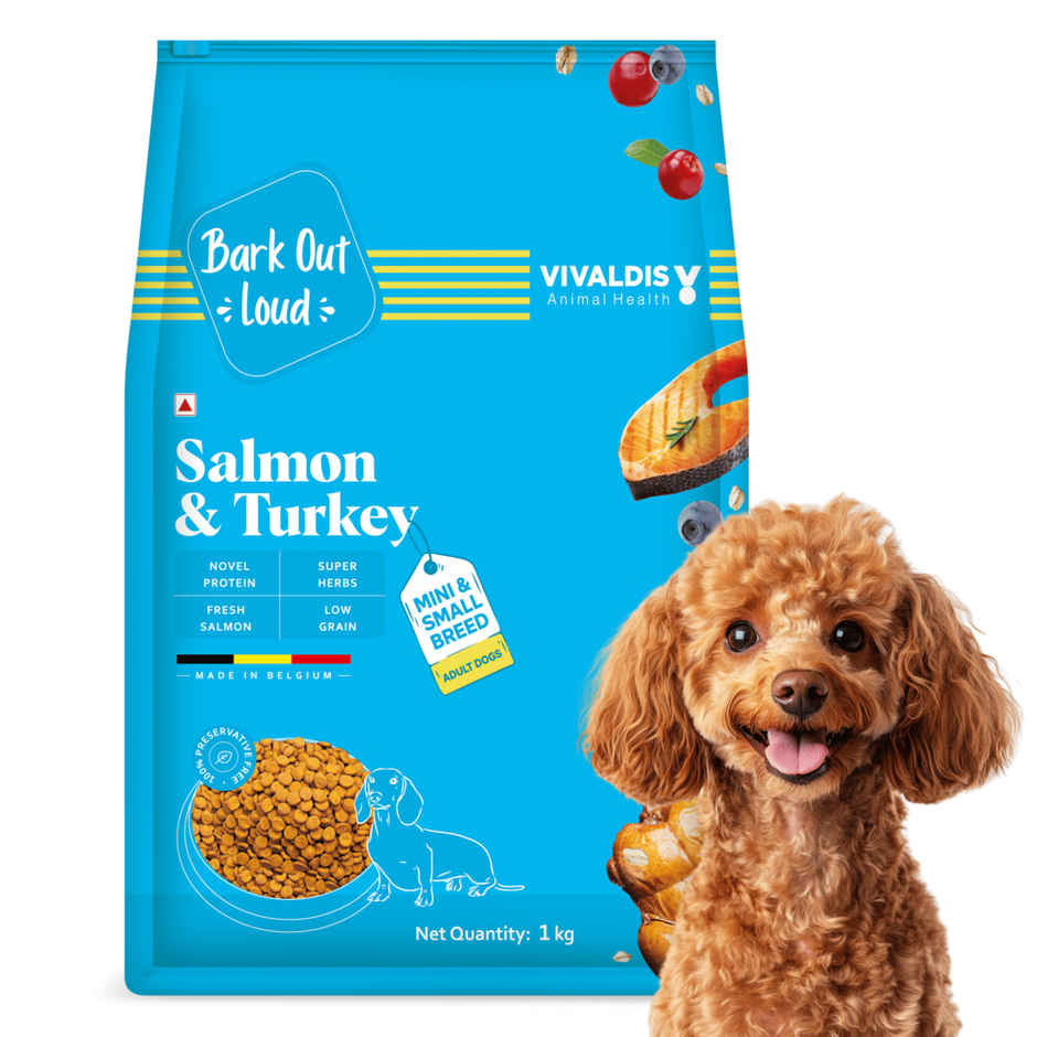 Bark Out Loud Salmon & Turkey Fish Dog Food | Small & Mini Breed | Naturally Hypoallergenic