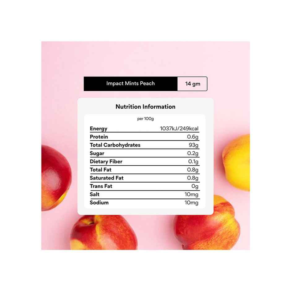 Impact Mint Sugar Free - Peach