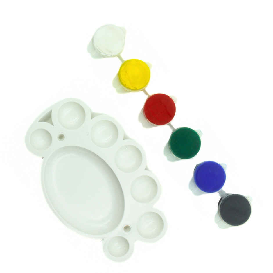 Se7en Colour & Paint Kit | 5 Paints, Mixing Palette & Brushes