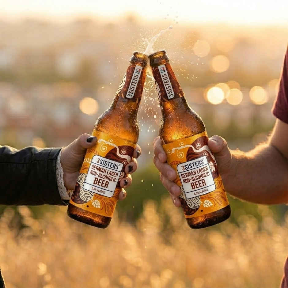 3 Sisters Malt Beer | German Lager Non Alcoholic 