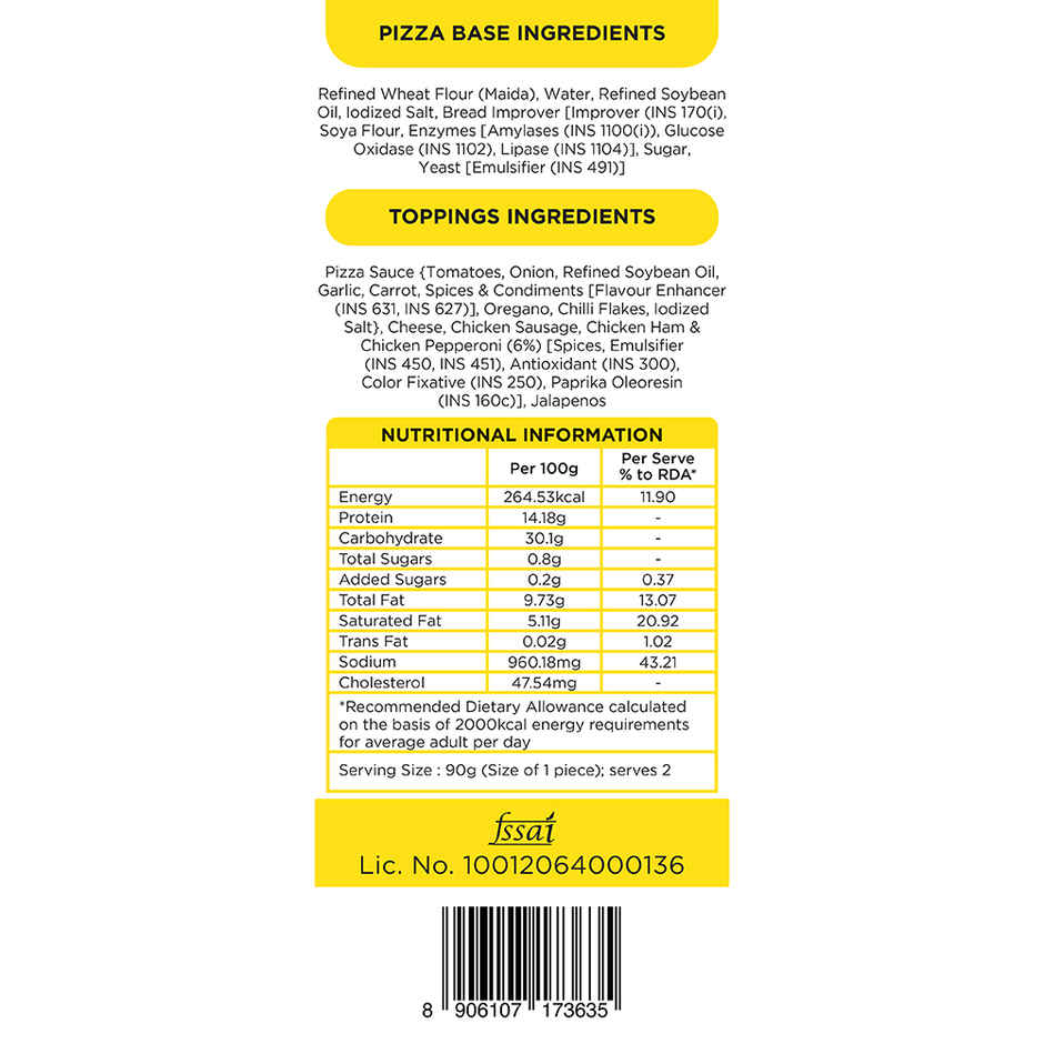 Prasuma Loaded Chicken Pizza Minis