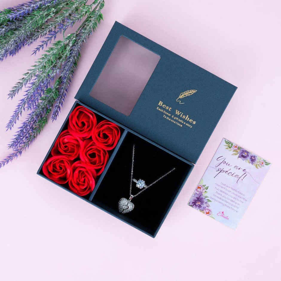 Estailo Fashion Women's Jewellery Gift Hampers One Size Silver/Blue | GH0000006