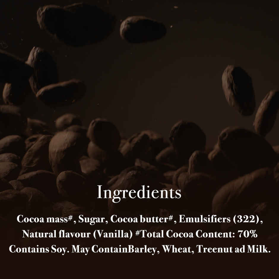 Galaxy Fusions Silky Smooth Dark Chocolate Bar, Made With 70% Cocoa(27.5gms) & Bella Vita Organic Unisex Luxury Perfume Gift Set(80ml) Combo