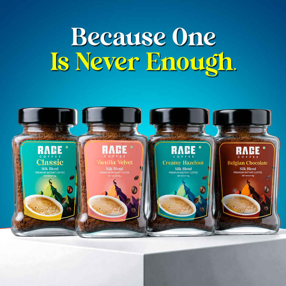 Rage Coffee Silk Blend Creamy Hazelnut Instant Coffee