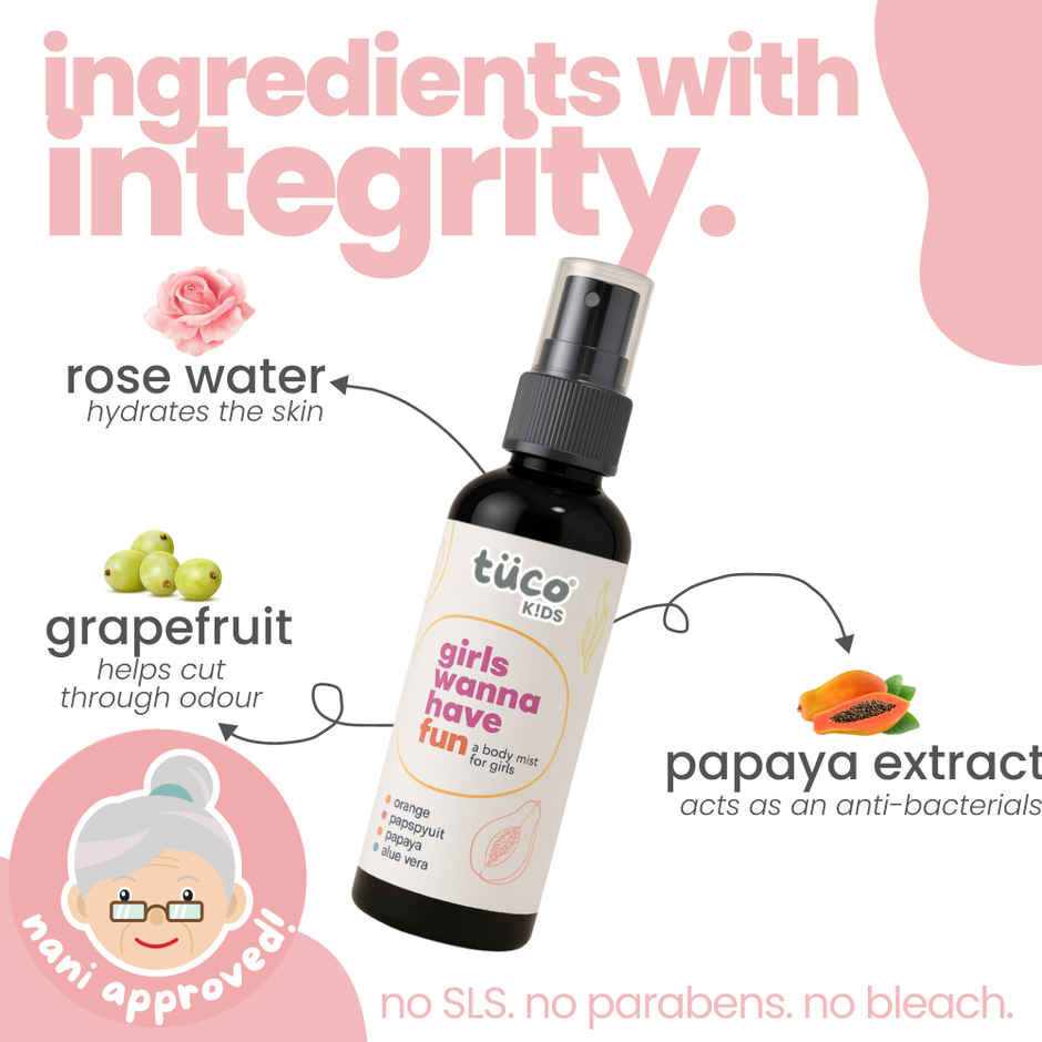 Tuco Kids Girls Body Mist- Girls Wanna Have Fun!