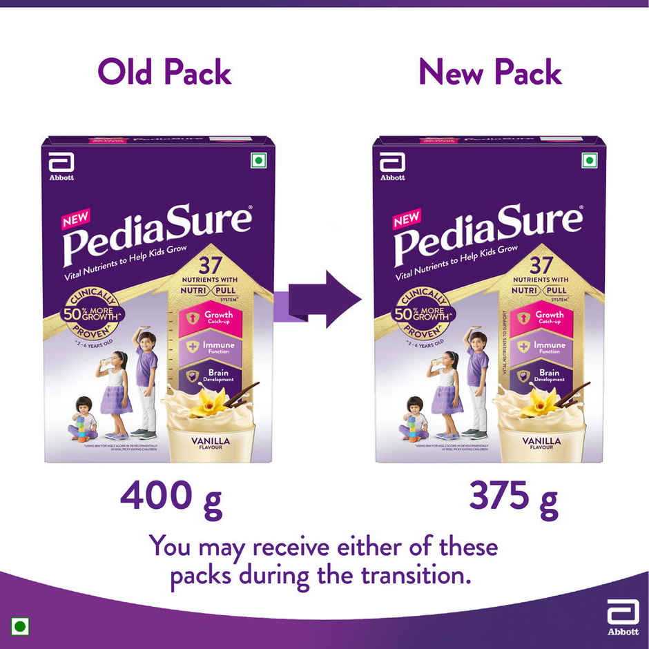 PediaSure Scientifically Designed Vanilla Drink Mix| For 2 - 6 years Kids
