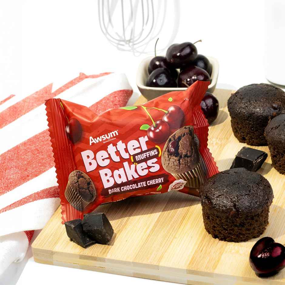 Awsum Better Bake Chocolate Cherry Muffin