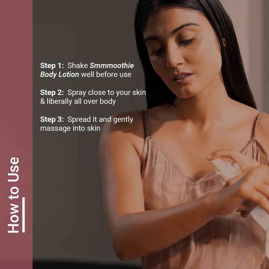 Be Neude Skin Ultimate Skin Pampering & Repairing Spray Body Lotion - Smmmoothie