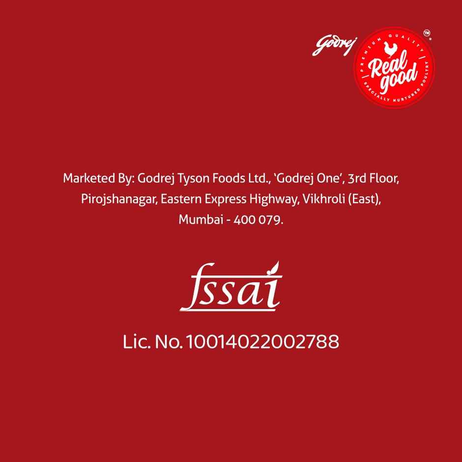 Godrej Real Good Chicken Drumstick | Freshly Frozen | No Hormones, No Preservatives