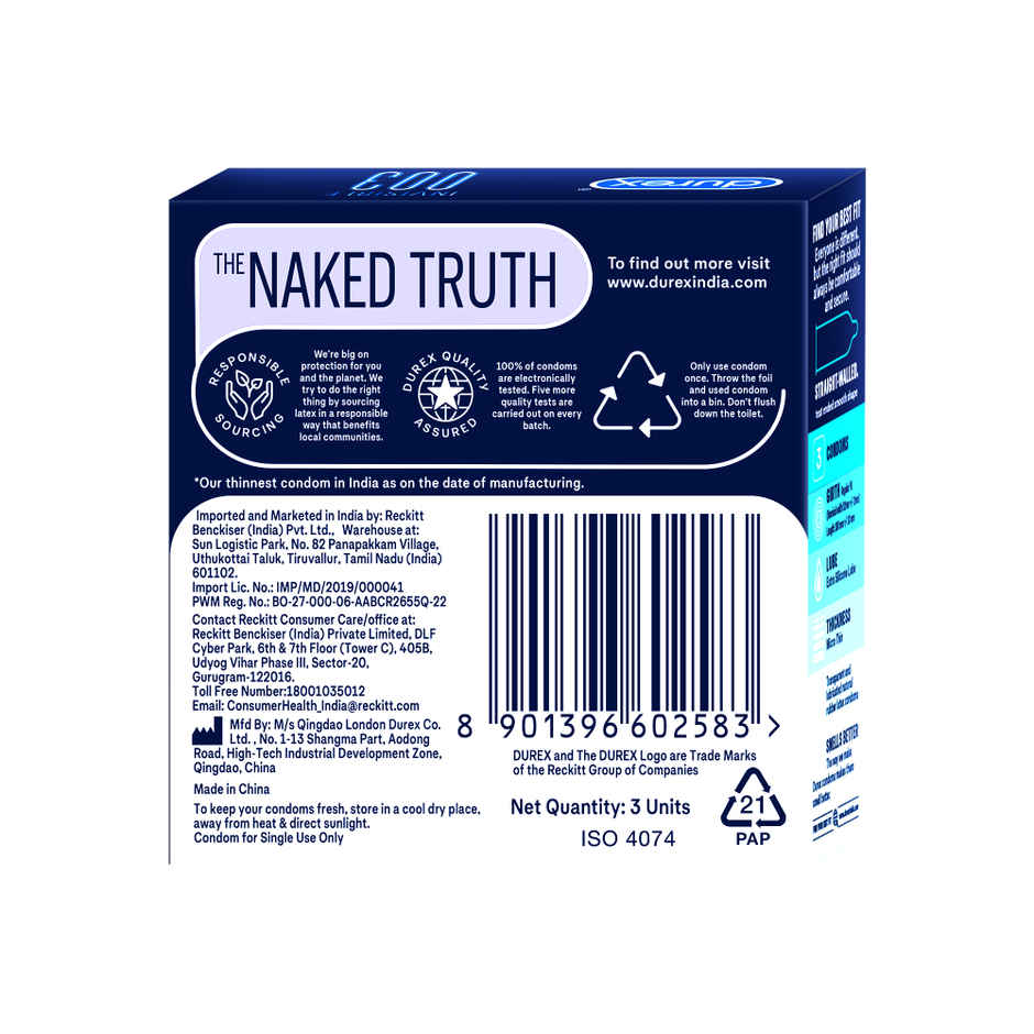 Durex Invisible 003 Condom | Ultra Thin Feel