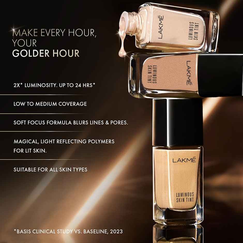 Lakme Absolute Luminous Skin Tint Foundation - Cool Ivory