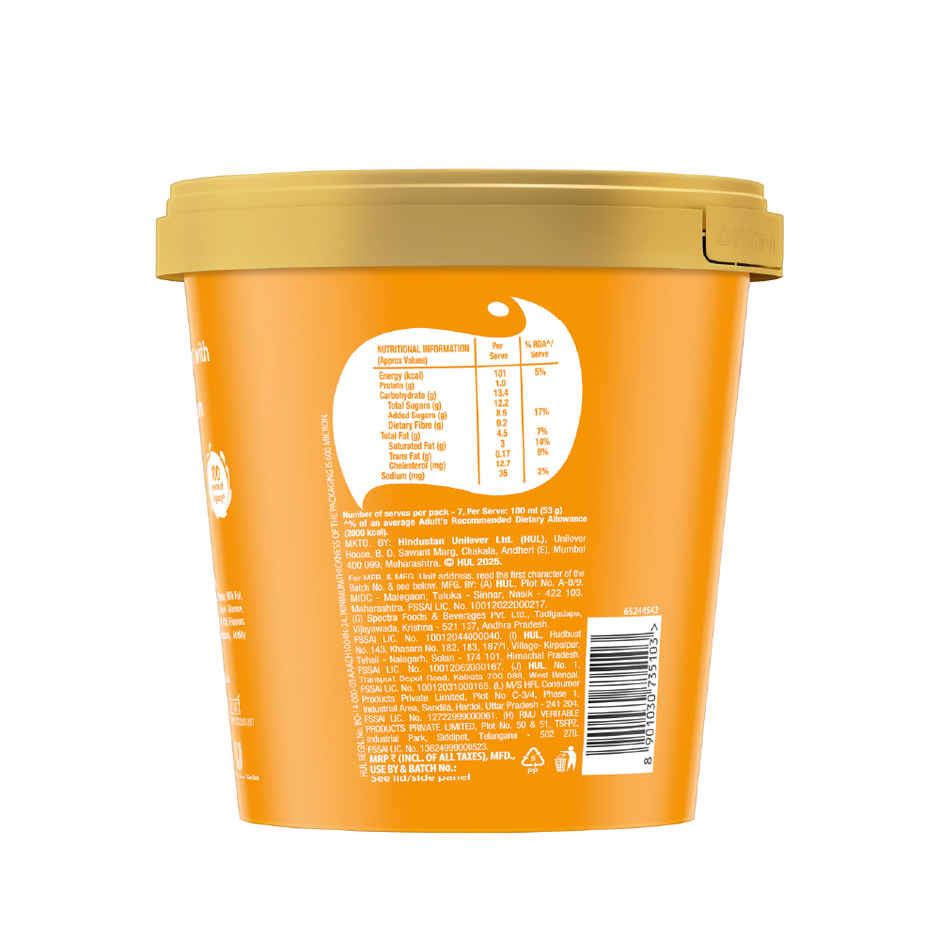 Kwality Wall's Alphonso Mango Ice Cream Tub