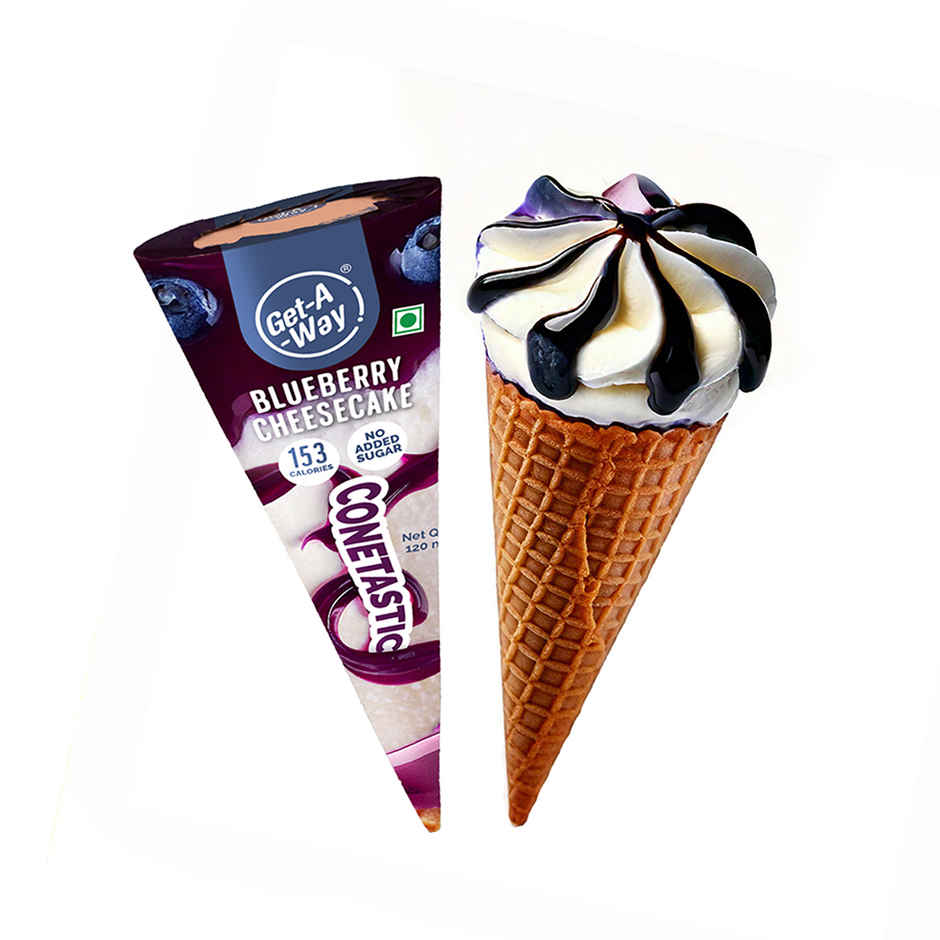 Get-A-Way Blueberry Cheesecake Cone | Zero Added Sugar Combo