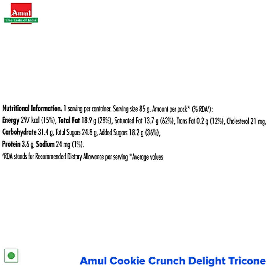 Amul Cookie Crunch Delight Ice Cream Cone