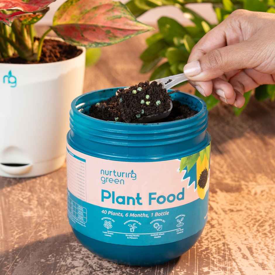 Nurturing Green - Plant Food | 400gm | Growth Supplement | Fertillizer for Soil and Plant Care