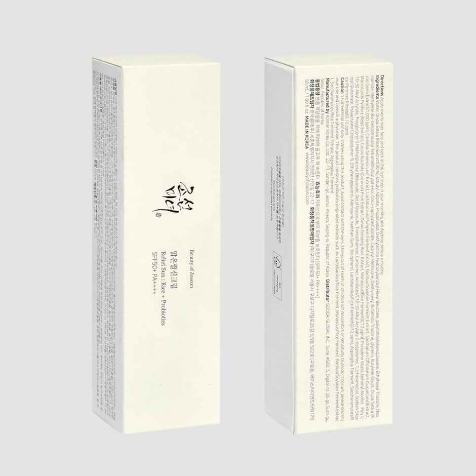 Beauty Of Joseon Relief Sun | Rice + Probiotics SPF 50+ PA++++
