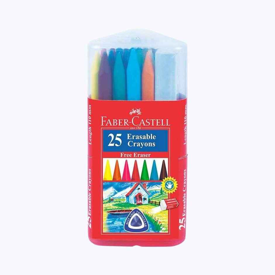 Faber-Castell Erasable Crayons Gift Pack Pack Of 25 | Smooth Coloring Experience