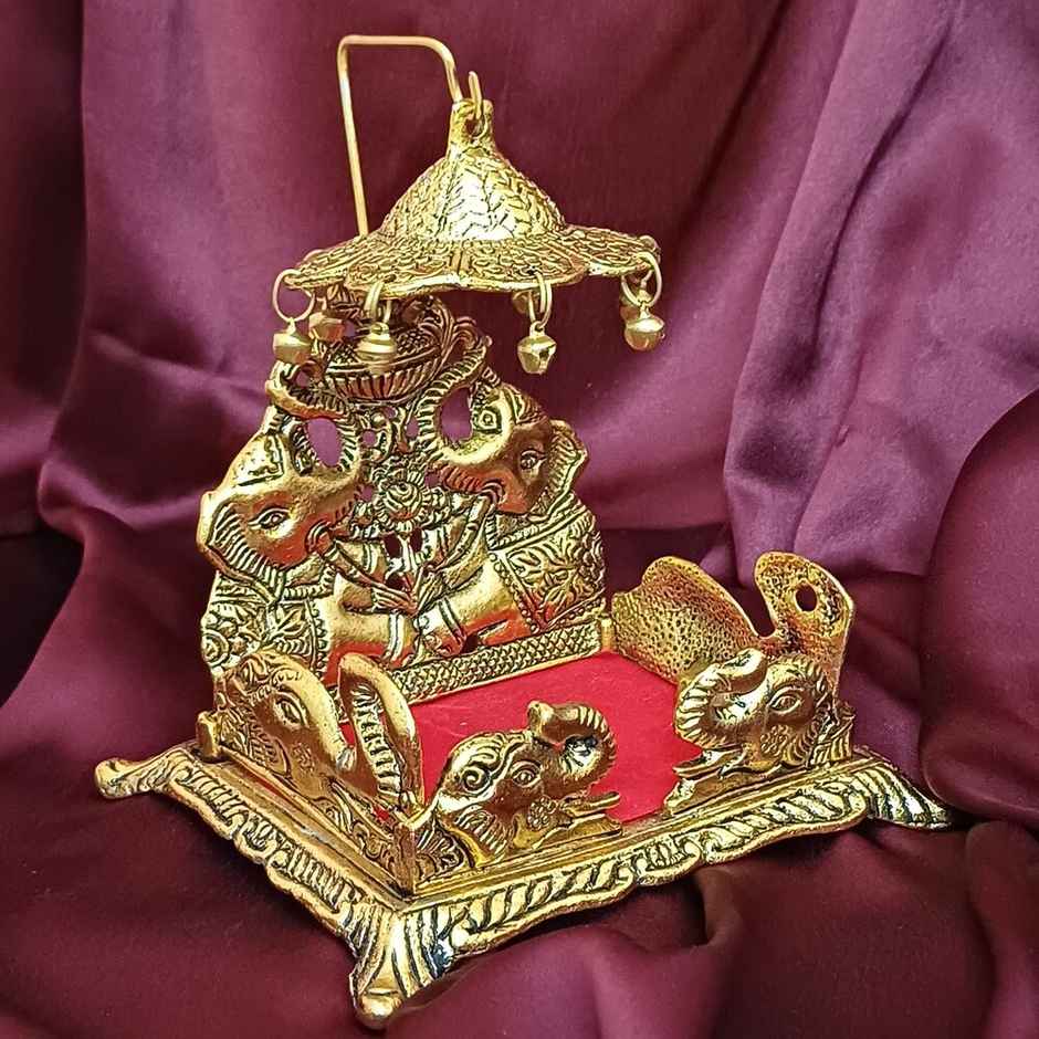 God Hathi Sihasan | 18 x 15 x 12 cm | Gullak