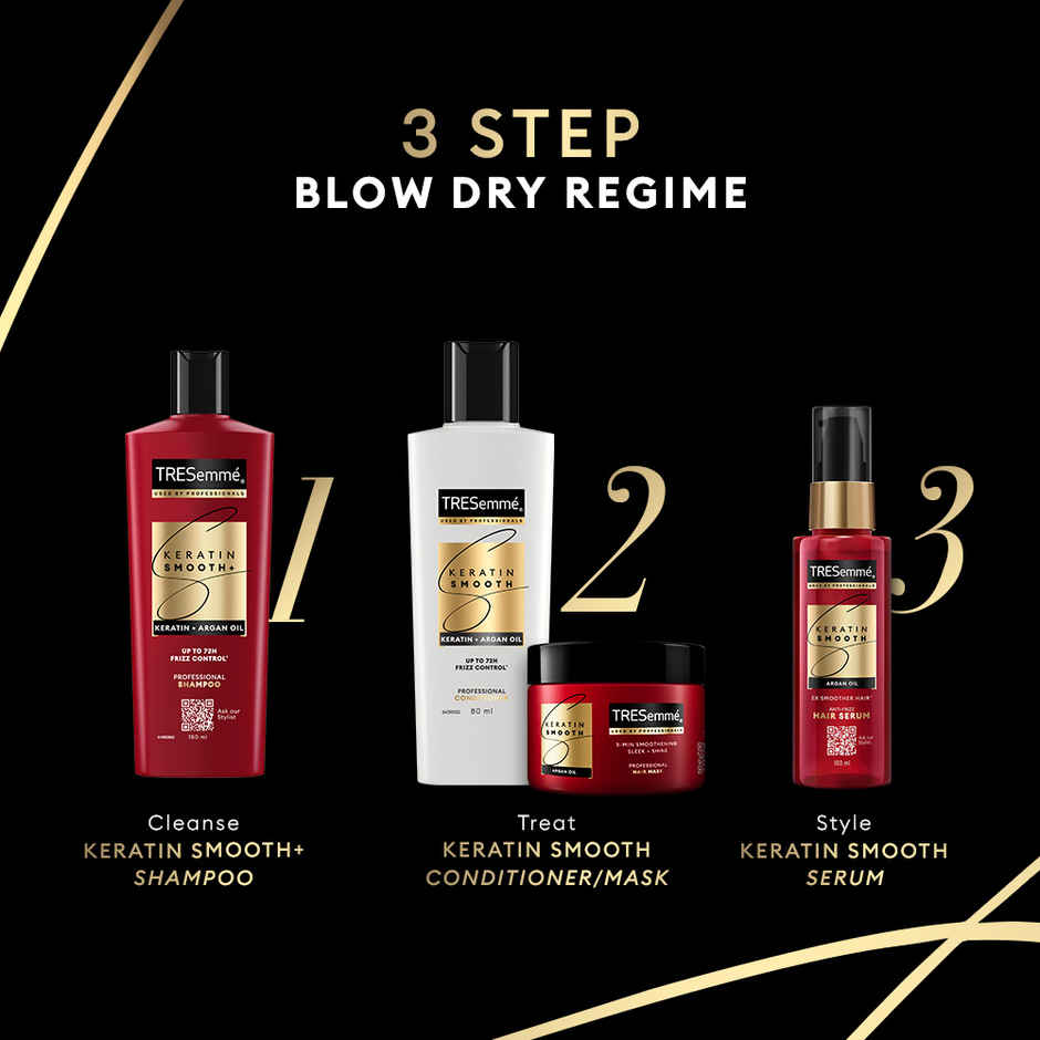 TRESemme Keratin Smooth Anti-Frizz Shampoo with Keratin & Argan Oil for Dry, Frizzy Hair