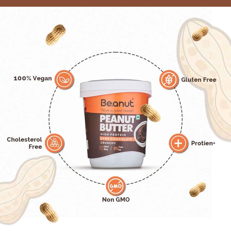 Be.anut High Protein Dark Chocolate Peanut Butter - Crunchy