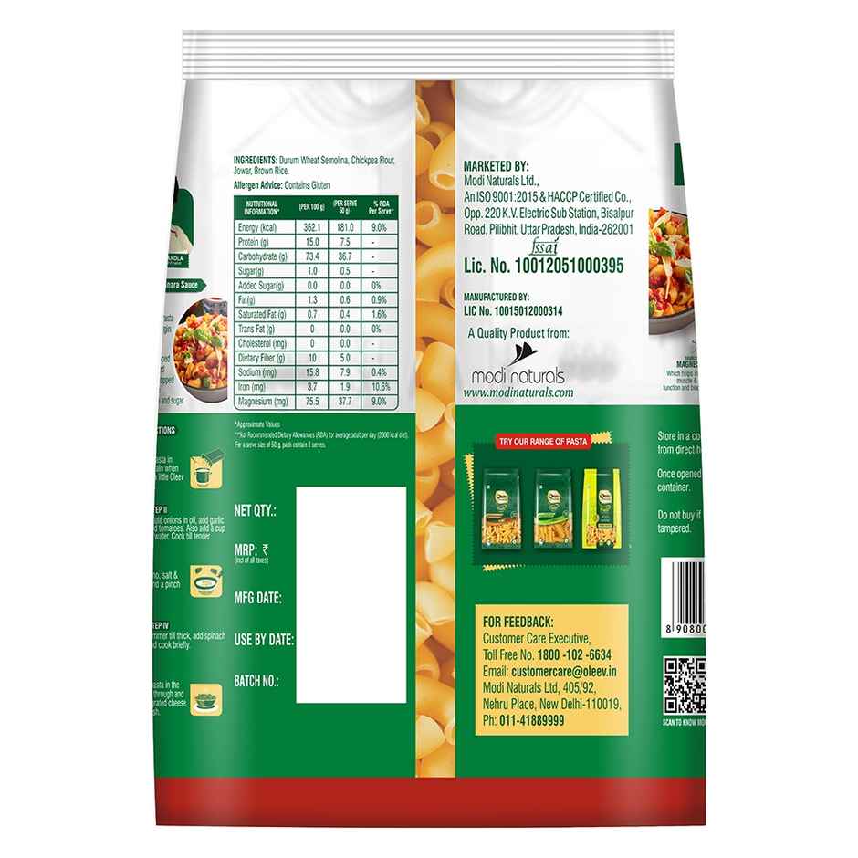 Oleev Kitchen Multigrain Pasta Macaroni