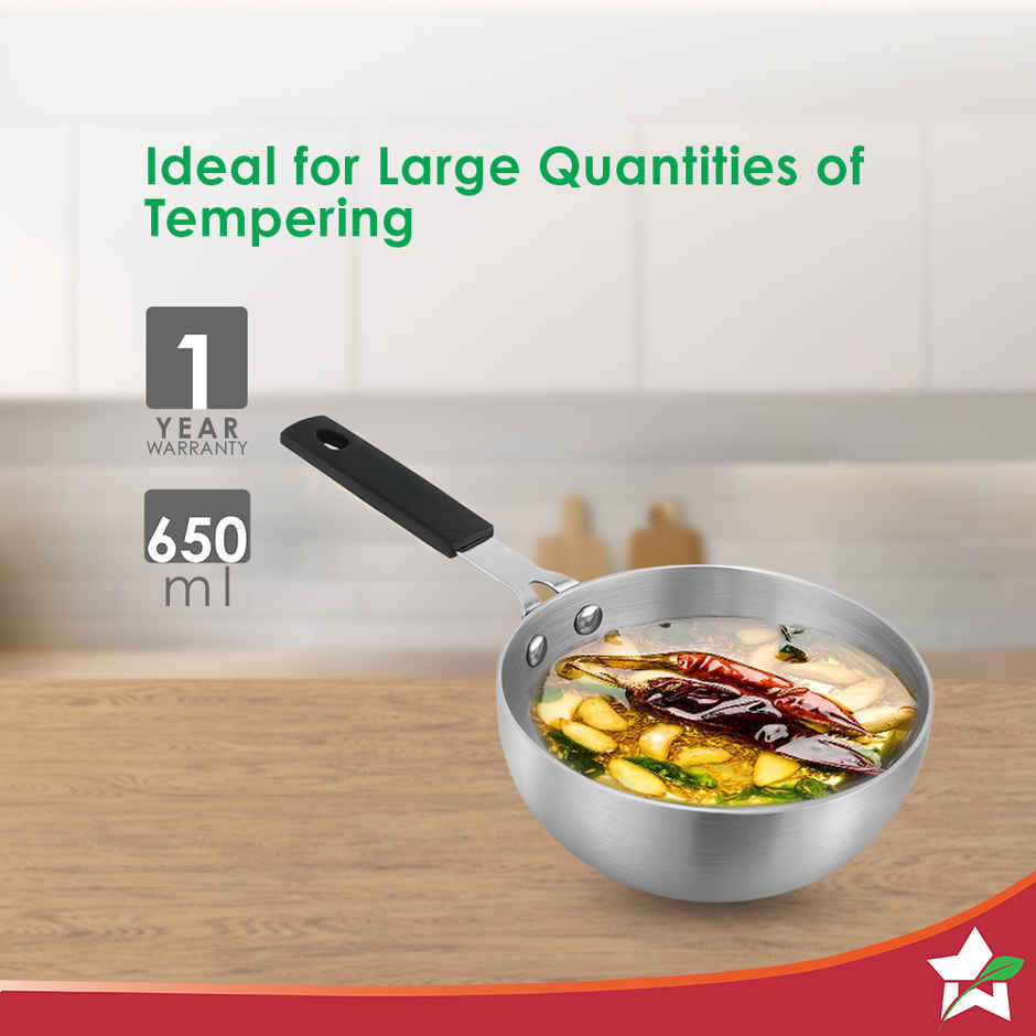 Wonderchef Venice Mini Wok Tadka Pan | 14 cm | 650 ml | Triply