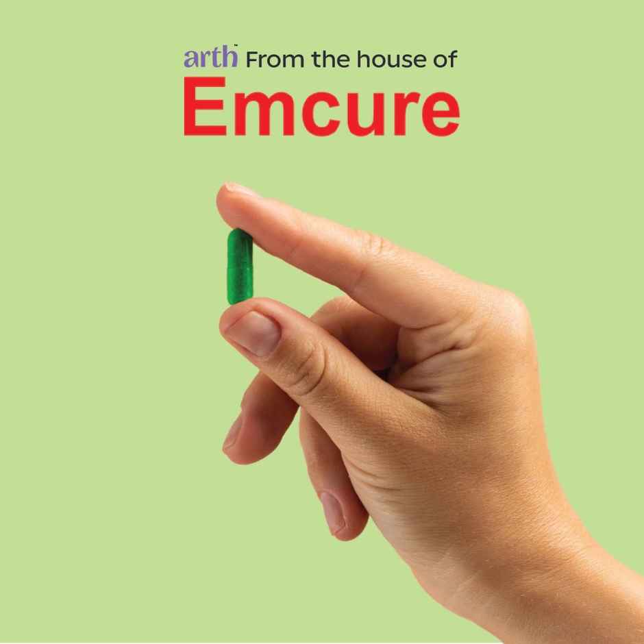 Arth By Emcure Brahmi Capsules | Bacopa Extract | Supports Cognition, Focus & Memory
