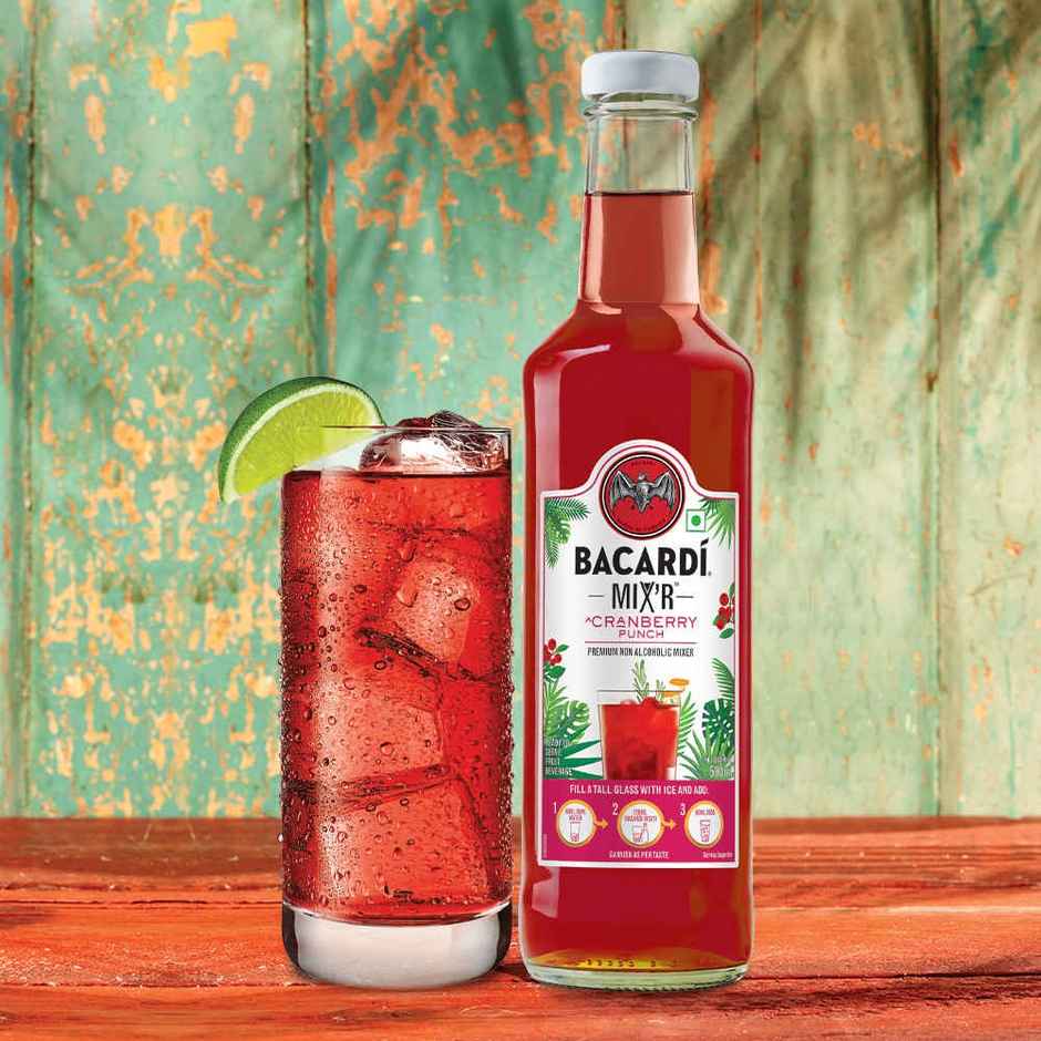 Bacardi Mixers - Cranberry Punch | Non Alcoholic Premium Mixer