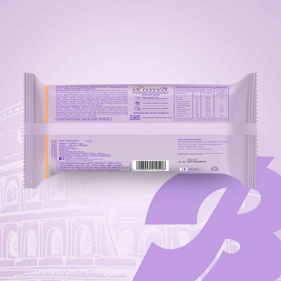 Bauli Moonfils Croissants Orange Egg | Soft & Filled