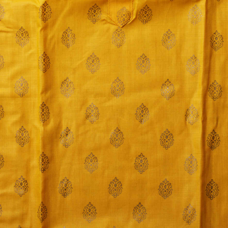Designer Cotton Kurta | Traditional Men's Wear | Yellow | M | Oye Happy