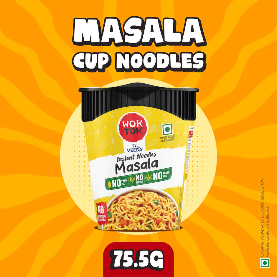 Wok Tok by Veeba Instant Cup Noodles Masala